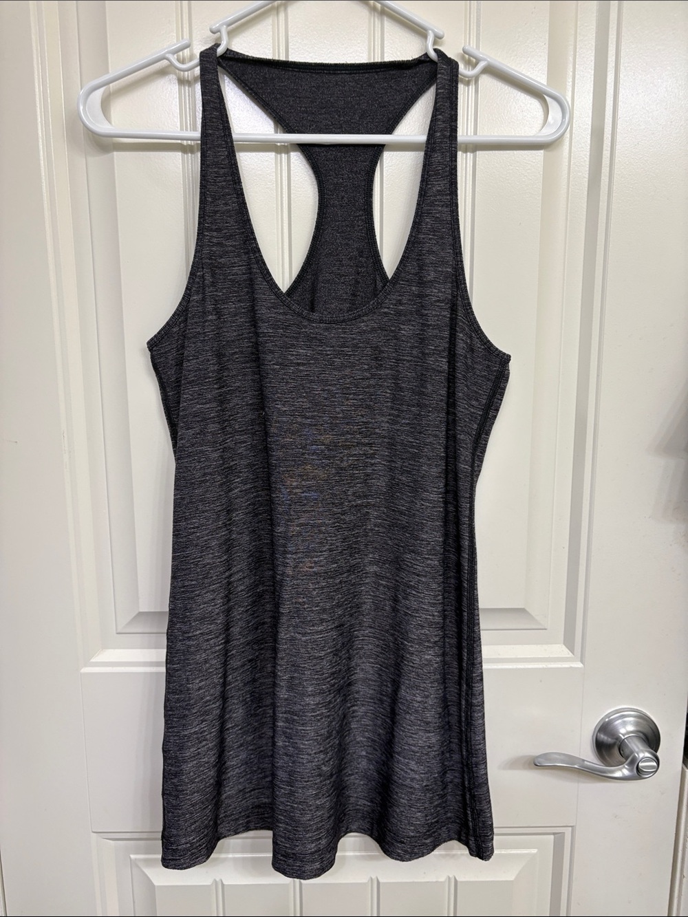lululemon athletica‎ Heathered Charcoal Racerback Tank